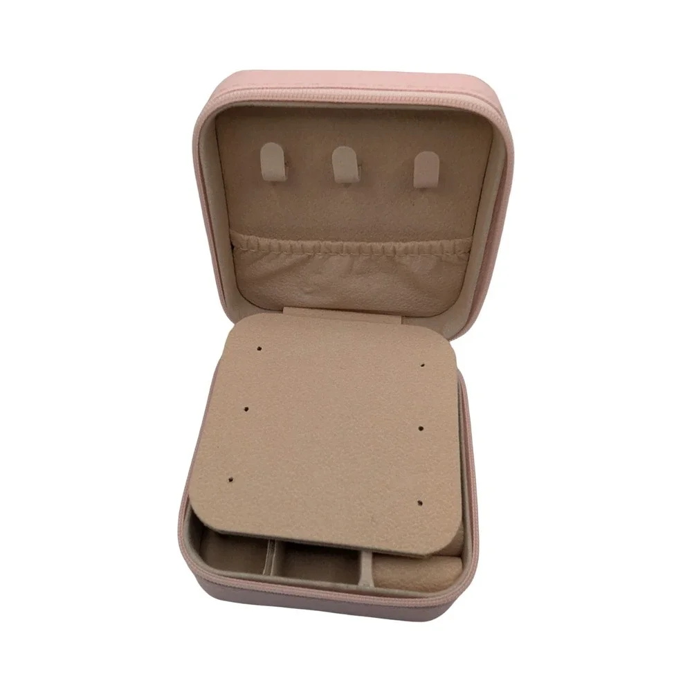 Happy 8th Birthday Unicorn Jewelry Box–Pink Travel Jewelry Organizer with Mirror